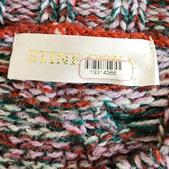 Stine Goya Gio Sweater Colorfull Balloon Sleeve Cropped Size Small - Picture 6 of 8